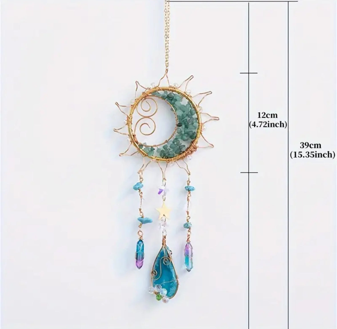 Crystal Moon Suncatcher