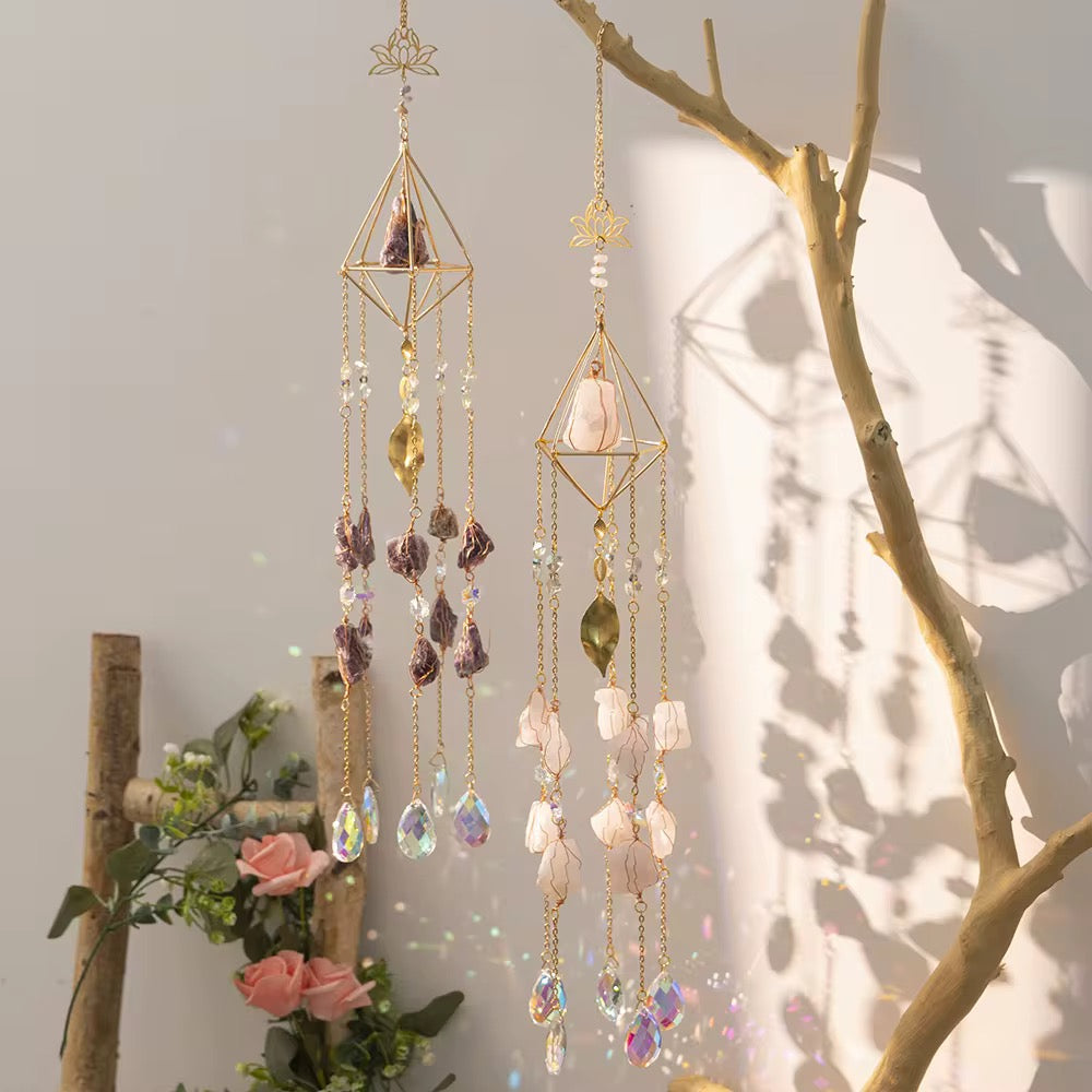 Crystal Suncatchers with Natura Stones