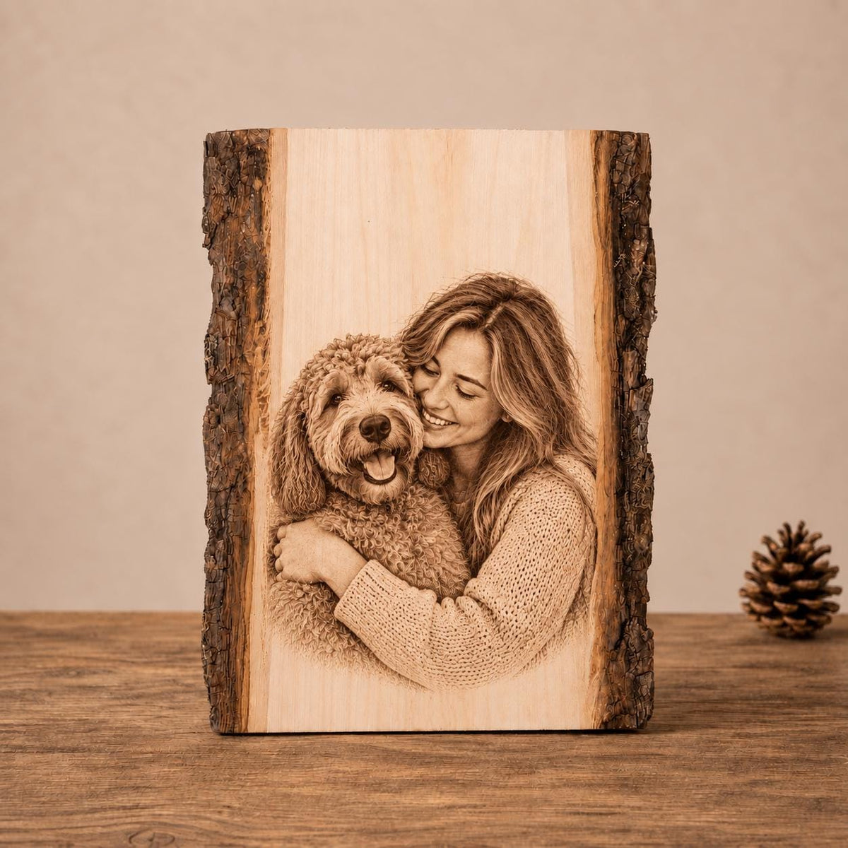 Personalized Wood Photo Engraving