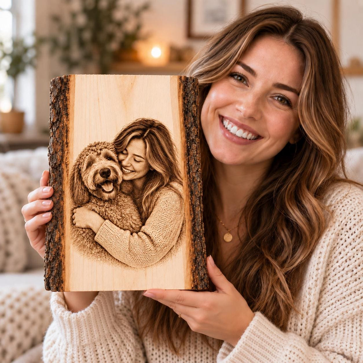 Personalized Wood Photo Engraving