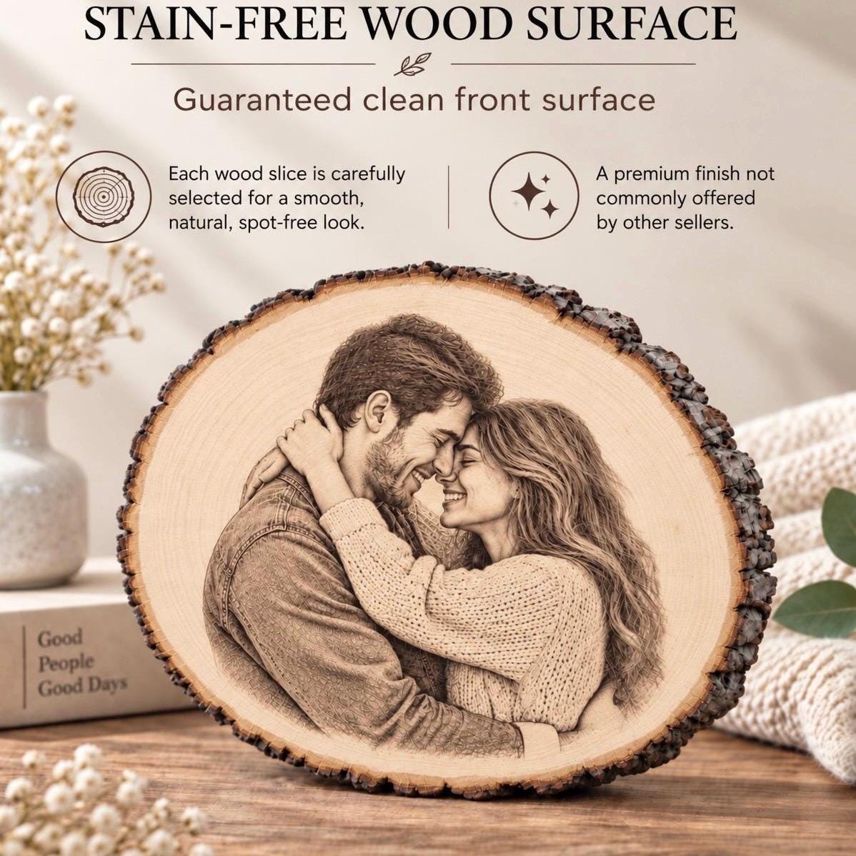 Personalized Wood Photo Engraving
