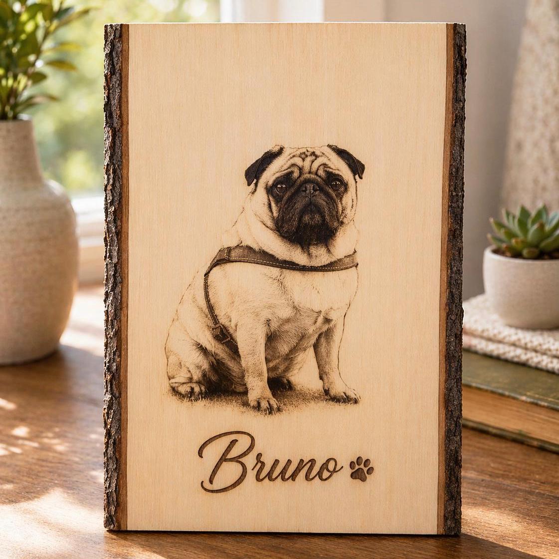 Personalized Wood Photo Engraving