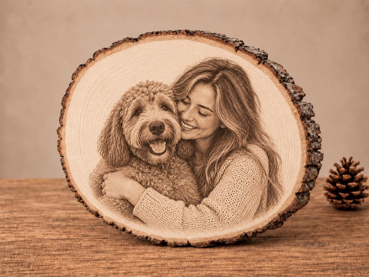Personalized Wood Photo Engraving