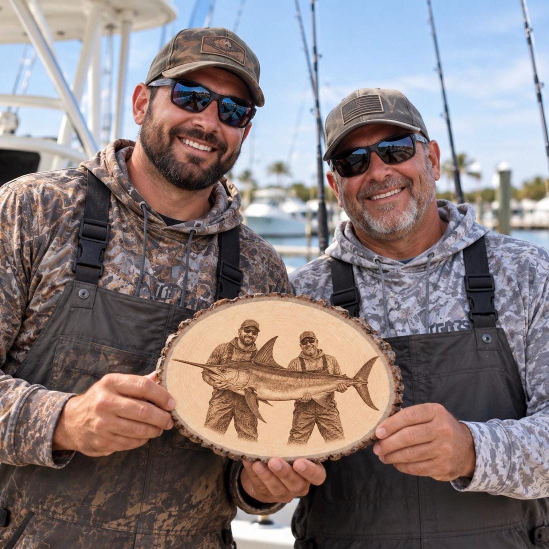 Personalized Hunting Wood Engraving