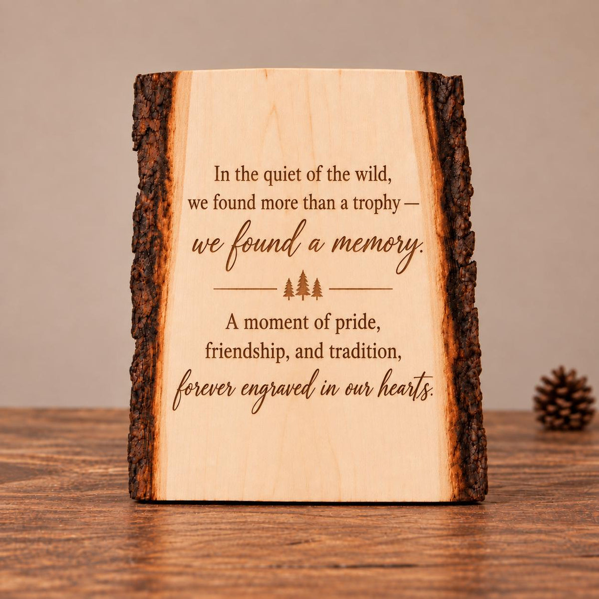 Personalized Hunting Wood Engraving