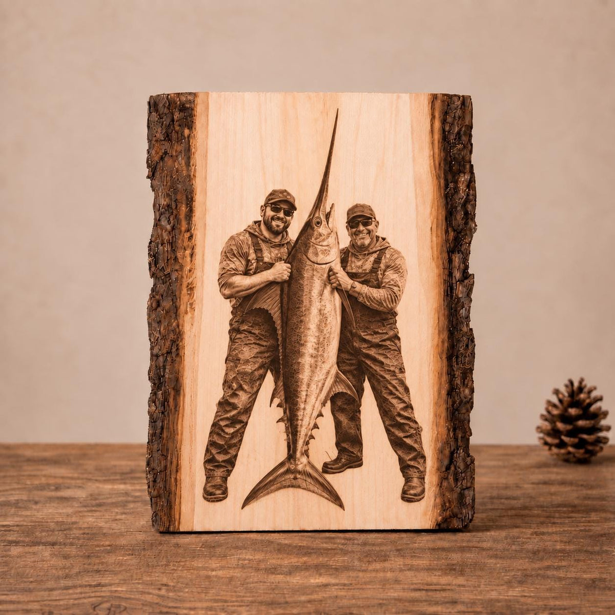 Personalized Hunting Wood Engraving