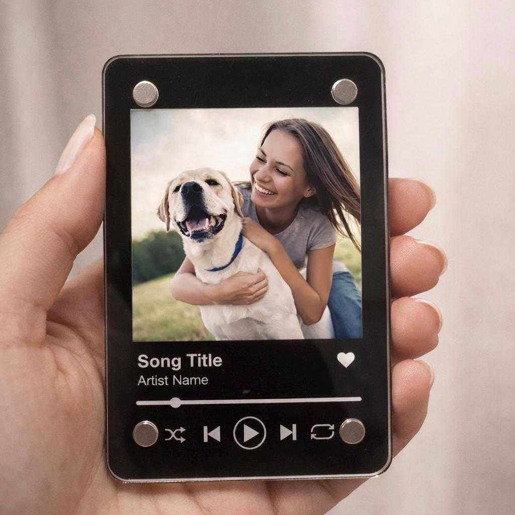 Personalized Pet Photo Magnet, Custom Dog Photo Fridge Magnet, Pet Picture Gift