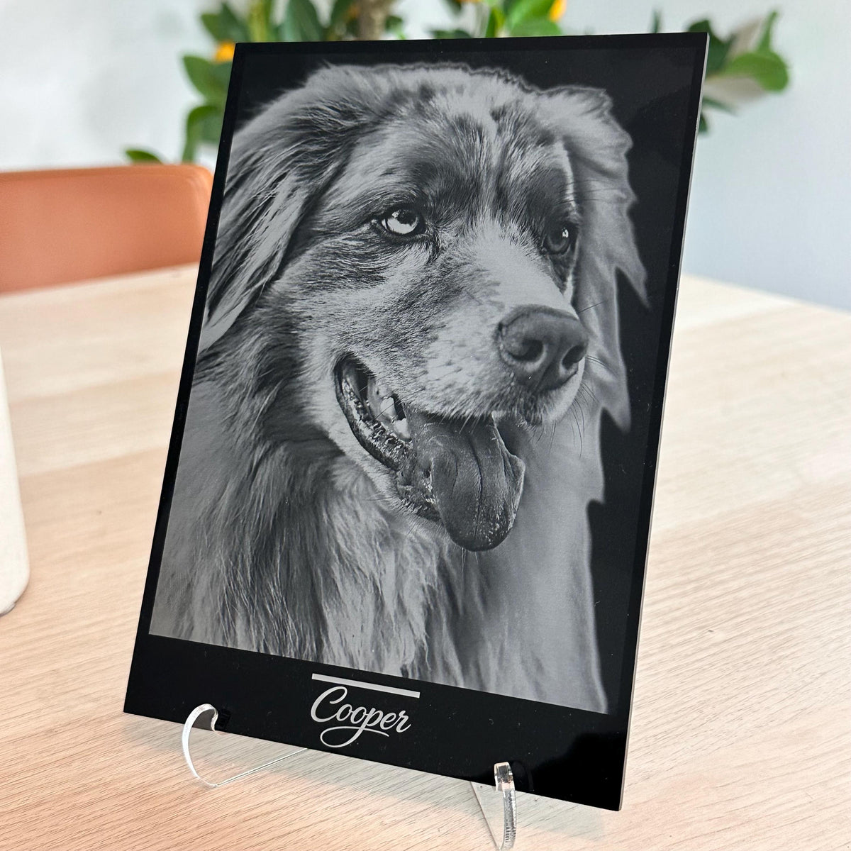 Custom Acrylic Photo Engraving – Personalized Couple Portrait – Valentine’s Day Gift, Anniversary Keepsake