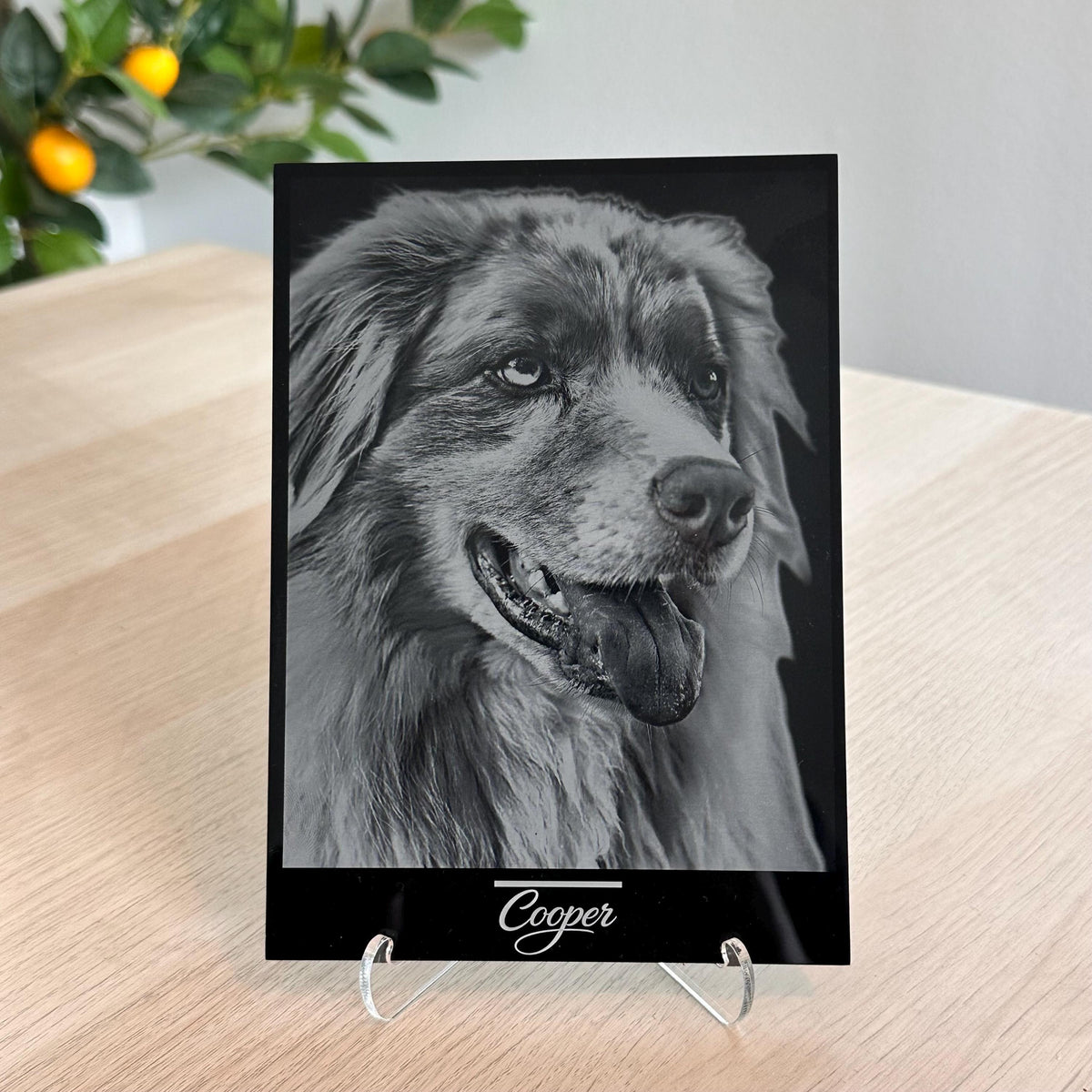 Custom Acrylic Photo Engraving – Personalized Couple Portrait – Valentine’s Day Gift, Anniversary Keepsake