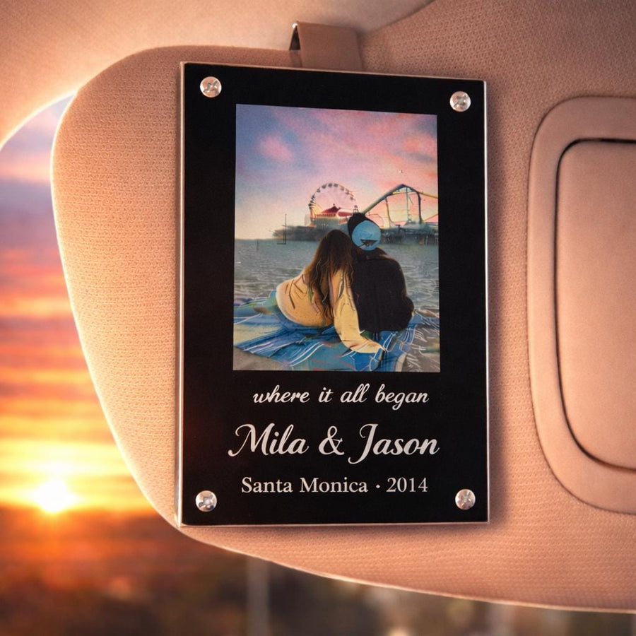 Personalized Photo Car Visor Clip