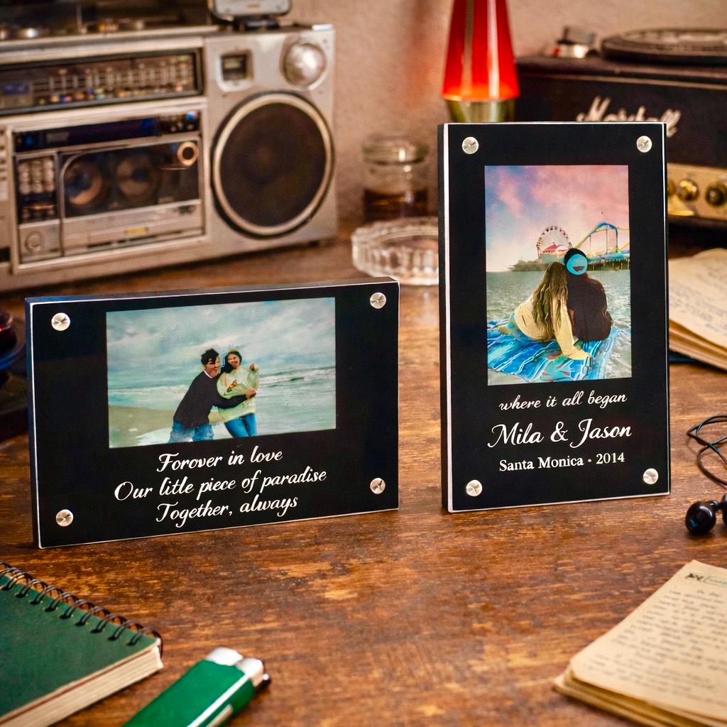 Personalized Acrylic Photo Frame, Valentine’s Day Gift, Custom Couple Picture, Anniversary Home Decor