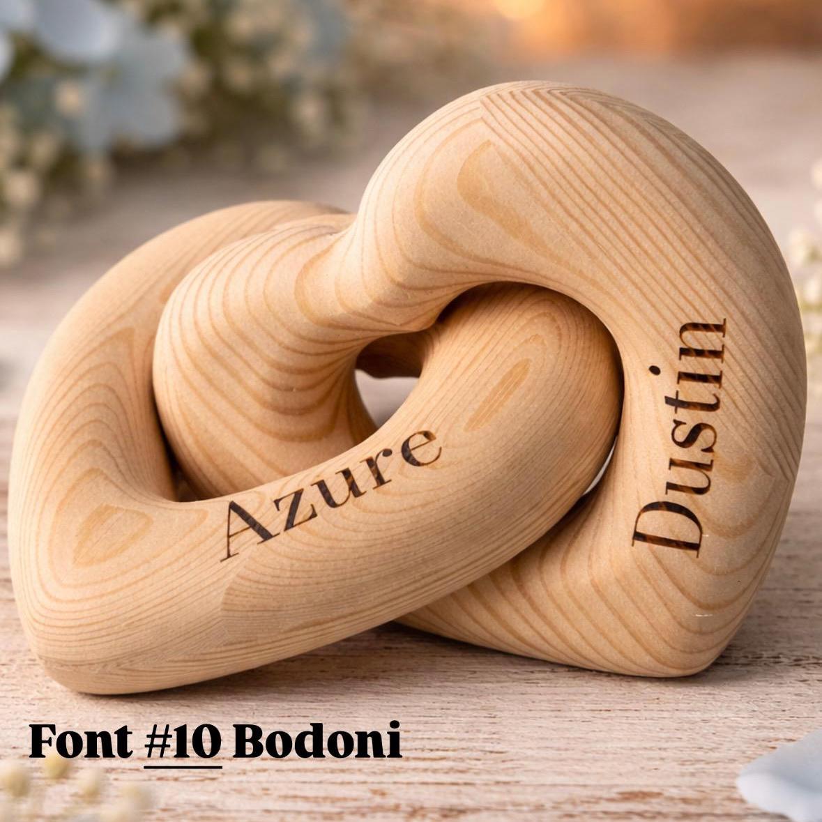 Personalized Wooden Infinity Heart, Custom Names Keepsake For Couples, Anniversary Wedding Gift