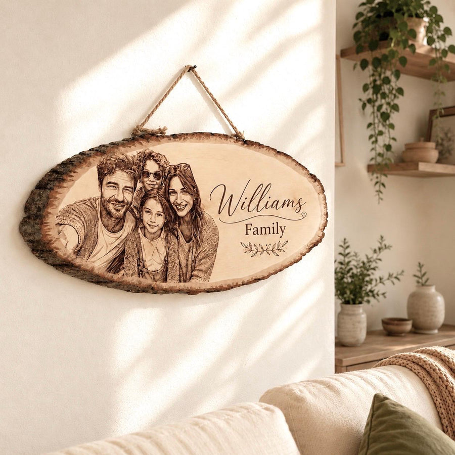 Personalized Photo Wood Sign