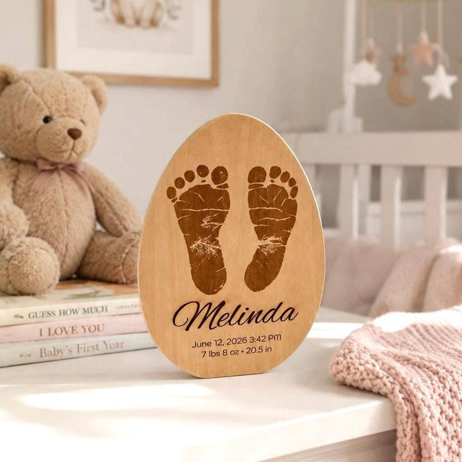 Personalized Baby Footprint Plaque